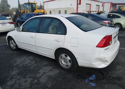 2003 Honda Civic Hybrid from USA, damaged, VIN JHMES96643S025328
